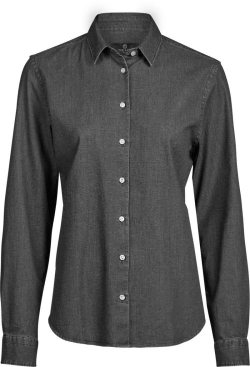 Denim Bluse langarm TJ 4005 – Tee Jays in Black Denim