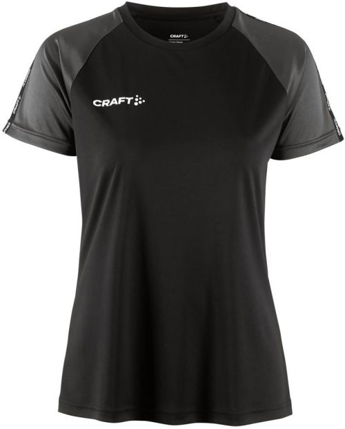 Damen Kontrast Sport Shirt Squad Go Contrast Jersey W – Craft Teamwear in Black/Granite