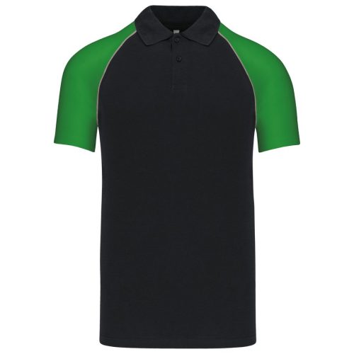 Baseball Piqué Polo K 226 – Kariban in Black / Green