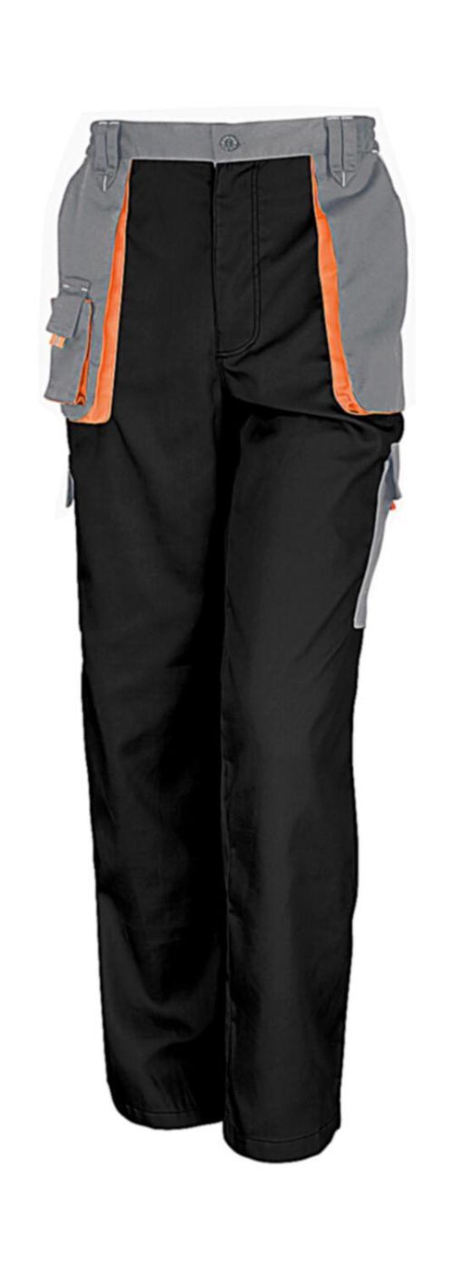 Lite Trousers – Result Workguard in Black/Grey/Orange