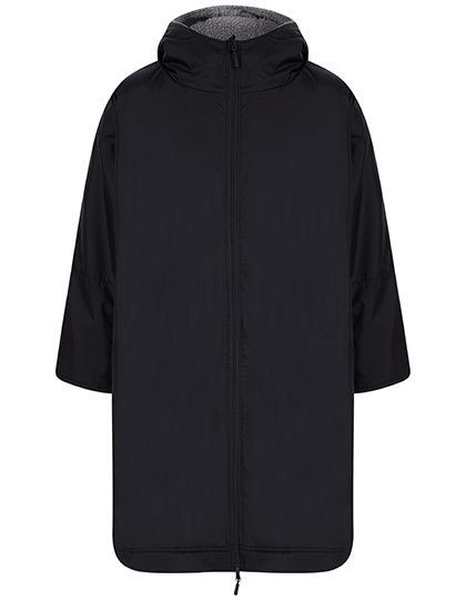 Adults All Weather Robe – Finden+Hales in Black/Grey (Solid)