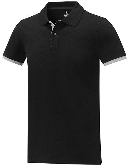 Men´s Morgan Polo – Elevate Life in Black/Heather Grey