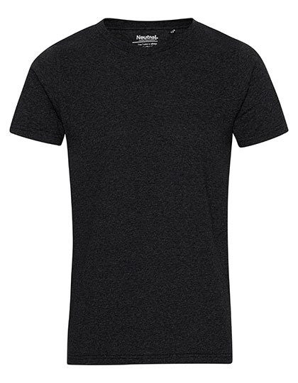 Recycled Cotton T-Shirt – Neutral in Black Melange