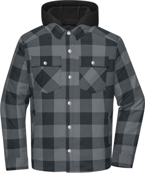 Wattierte Hemdjacke JN 1872 – Daiber in Black/Metal Grey