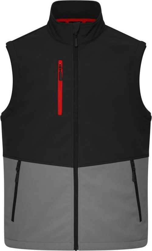 3-Lagen Softshell Bodywarmer JN 1888 – Daiber in Black/Metal Grey