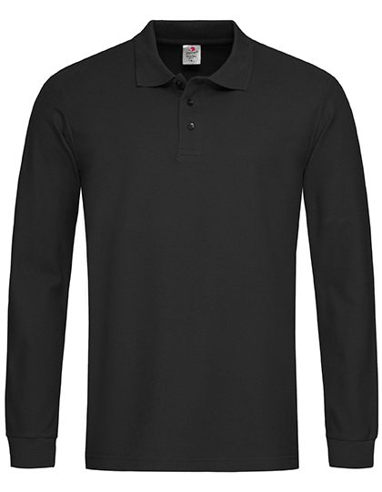 Classic Polo Long Sleeve – Stedman® in Black Opal