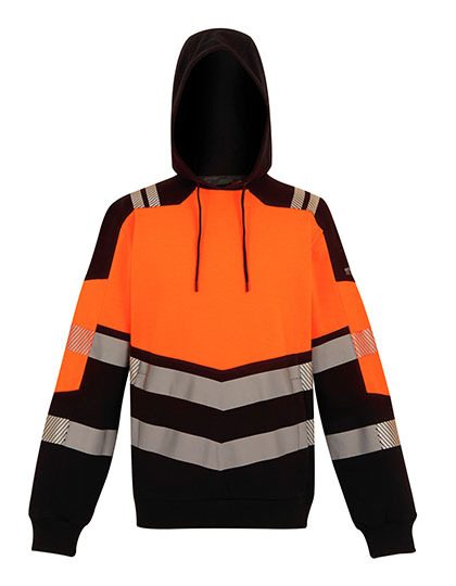 Hi-Vis X-Pro Hoodie (Class 2) – Regatta High Visibility in Black/Orange