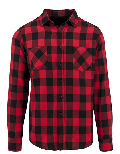Checked Flannel Shirt – Build Your Brand in Black-Red
