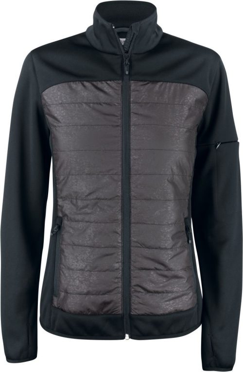 Reflektierende Damen Hybrid Jacke Custer Jacket Women – Clique in Black/Reflective