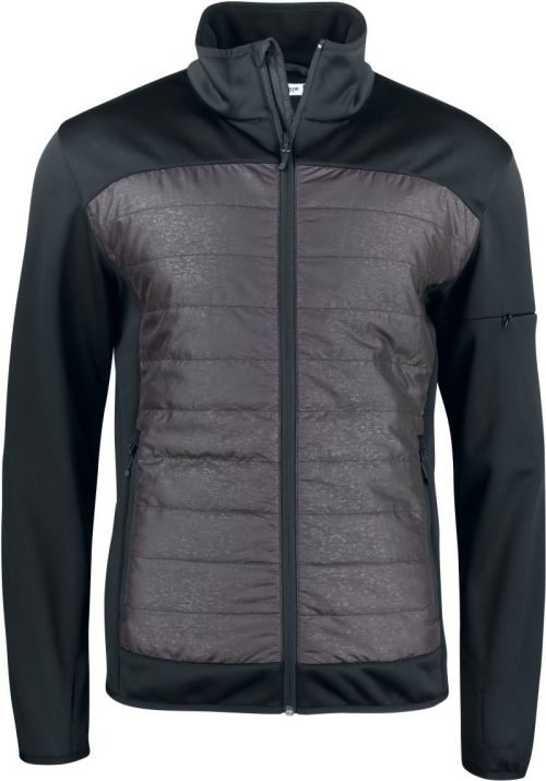 Reflektierende Herren Hybrid Jacke Custer Jacket Men – Clique in Black/Reflective