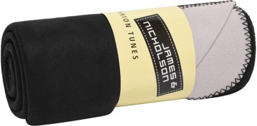 2-Lagen Fleece Decke JN 952 – Daiber in Black/Silver