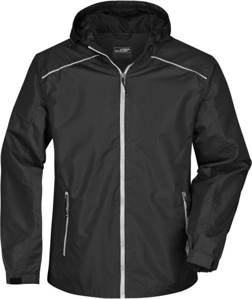 Herren Regenjacke JN 1118 – Daiber in Black/Silver