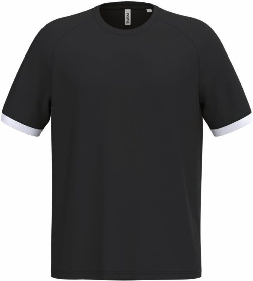 Unisex Kontrast Sport Shirt PA 4045 – Kariban ProAct in Black/White