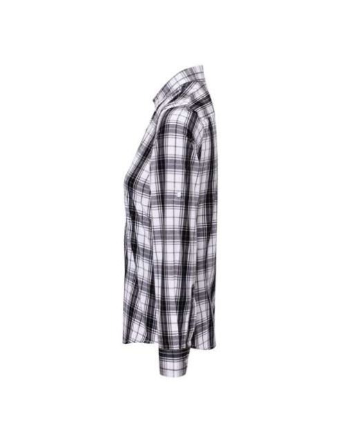 'ginmill' Check - Women's Long Sleeve Cotton Shirt – Premier in Black/White