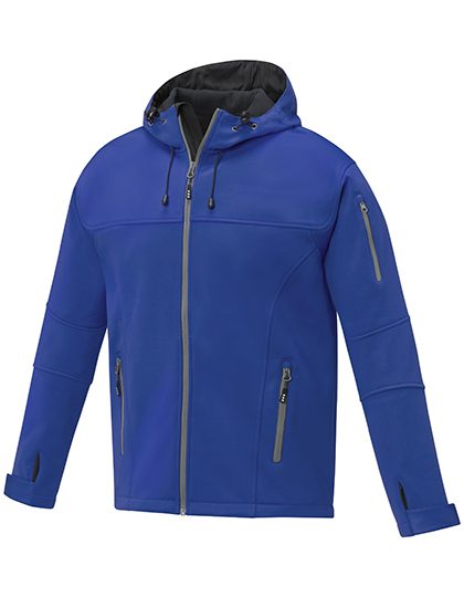 Men´s Match Softshelljacket – Elevate Life in Blue