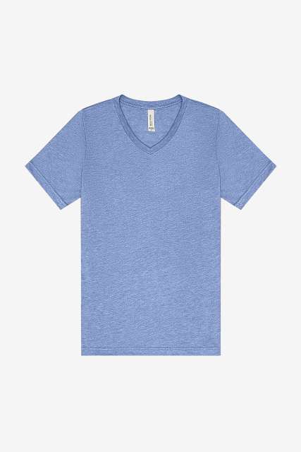 Unisex Triblend Short Sleeve V-Neck Tee – Bella in Blue Triblend