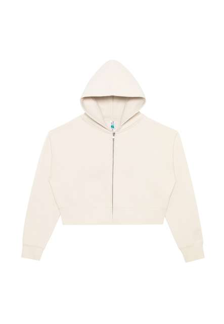 Womens Relaxed Crop Zip – Lane Seven in Bone