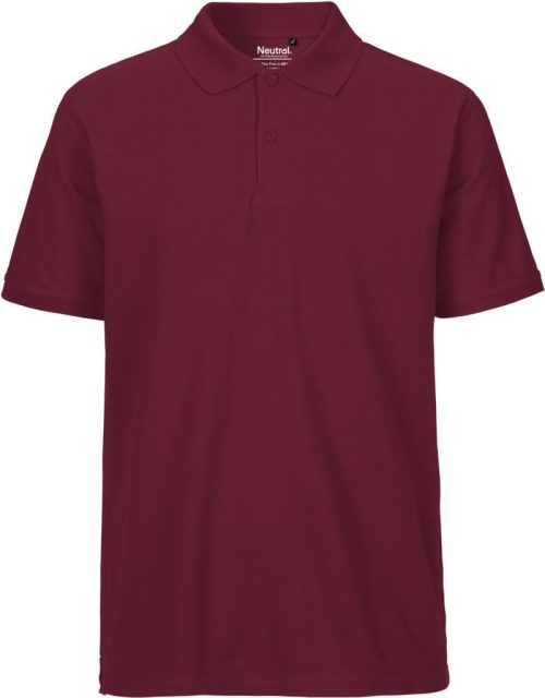 Herren Bio Piqué Polo O 20080 – Neutral in Bordeaux