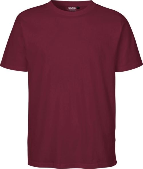 Unisex Bio T-Shirt O 60002 – Neutral in Bordeaux