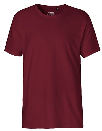 Men´s Interlock T-Shirt – Neutral in Bordeaux