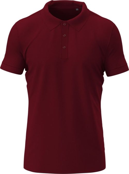 Schweres Herren Stretch Piqué Polo Stretch Polo – Stedman in Bordeaux
