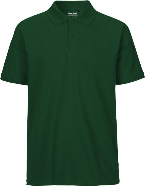 Herren Bio Piqué Polo O 20080 – Neutral in Bottle Green