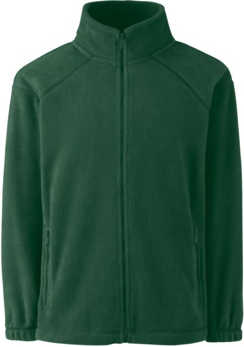 Kinder Fleece Jacke Kids Outdoor Fleece – Fruit of the Loom in Bottle Green