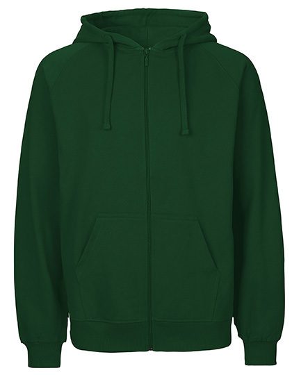 Unisex Tiger Cotton Hoodie With Zipper – Tiger Cotton by Neutral in Bottle Green