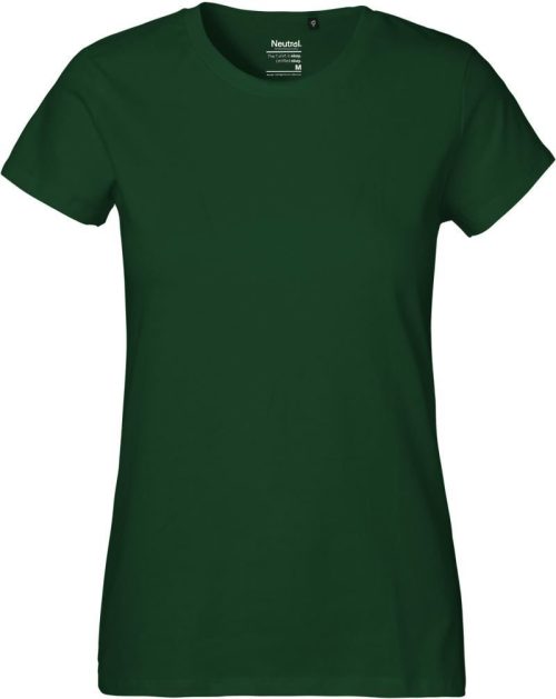 Schweres Damen Bio T-Shirt O 80001 – Neutral in Bottle Green