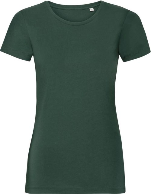 Damen T-Shirt Pure Organic 108F – Russell Athletic in Bottle Green