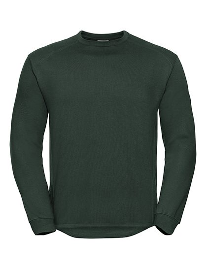 Heavy Duty Workwear Sweatshirt – Russell Athletic in Bottle Green