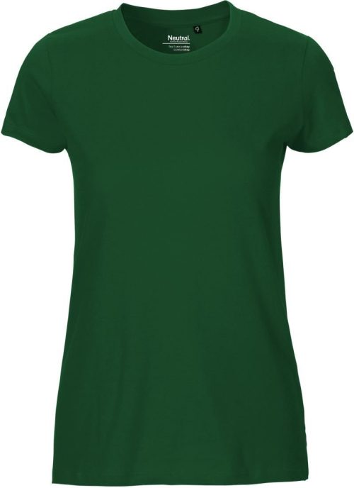 Damen Bio T-Shirt O 81001 – Neutral in Bottle Green