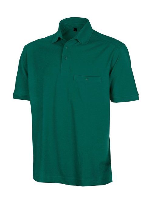 Apex Pocket Polo Shirt – Result Workguard in Bottle Green