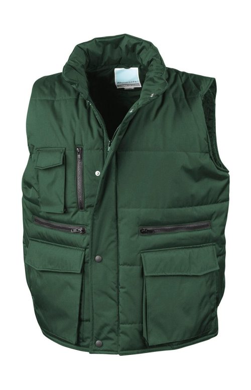 Lance Ripstop Bodywarmer – Result Workguard in Bottle Green