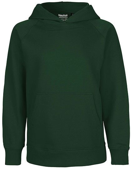 Kinder Bio Kapuzen Sweater O 13101 – Neutral in Bottle Green