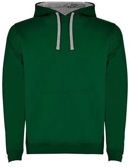 Kids´ Urban Hooded Sweatshirt – Roly in Bottle Green 56/Heather Grey 58