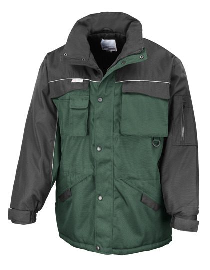 Heavy Duty Combo Coat – Result Workguard in Bottle Green/Black