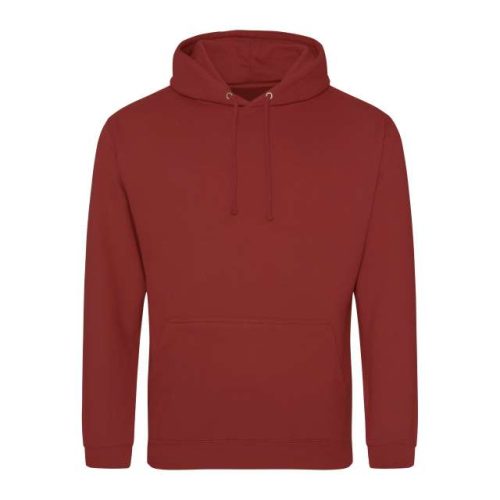 College Hoodie – Just Hoods in Brick Red