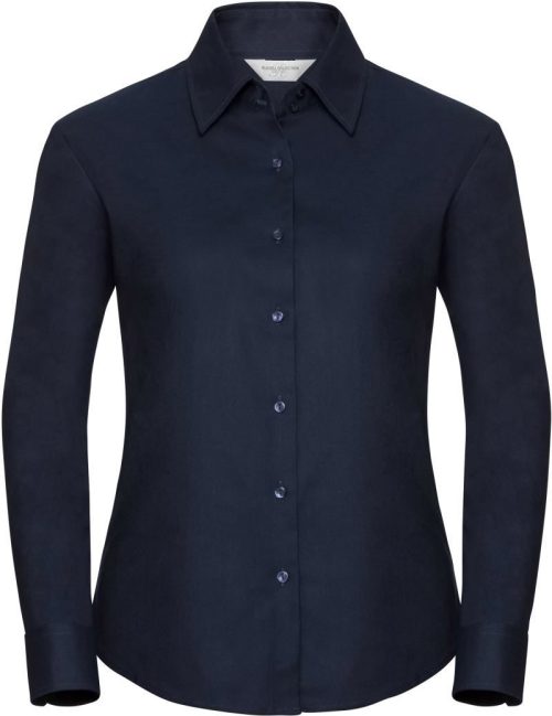 Oxford Bluse langarm 932F – Russell Athletic in Bright Navy