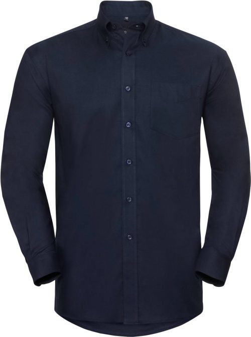 Men's Long Sleeve Easy Care Oxford Shirt R-932M-0 – Russell in Bright Navy