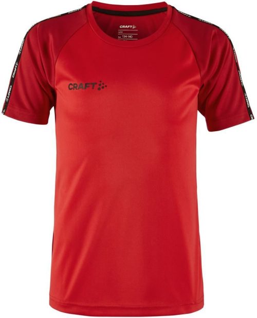 Kinder Kontrast Sport Shirt Squad Go Contrast Jersey Jr – Craft Teamwear in Bright Red/Express