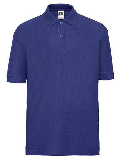 Kids Classic Polycotton Polo – Russell Athletic in Bright Royal