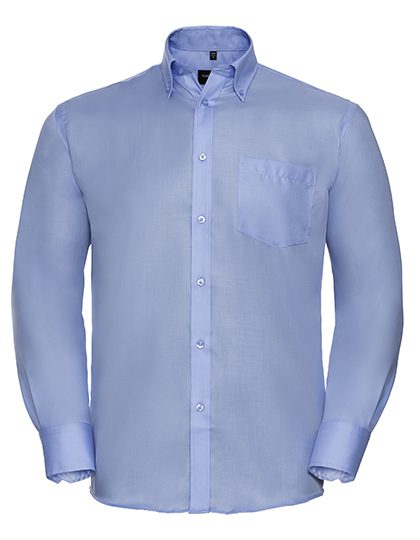 Men's Long Sleeve Classic Ultimate Non-Iron Shirt – Russell Athletic Collection in Bright Sky