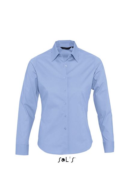 Sol's Eden - Long Sleeve Stretch Women's Shirt – SOL'S in Bright Sky