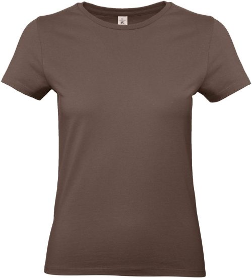 #E190 Ladies' T-shirt TW04T – B&C in Brown