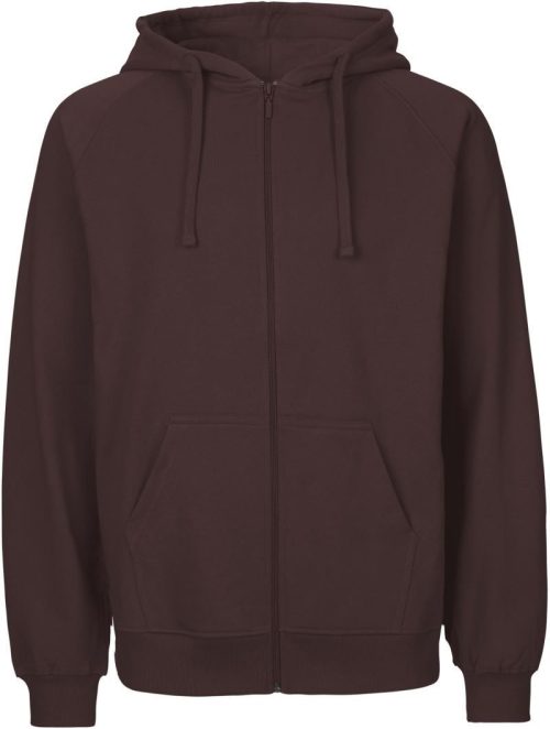 Herren Bio Kapuzen Sweatjacke O 63301 – Neutral in Brown