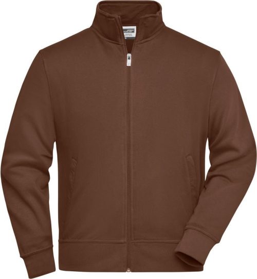 Sweatjacke mit Stehkragen JN 836 – Daiber in Brown