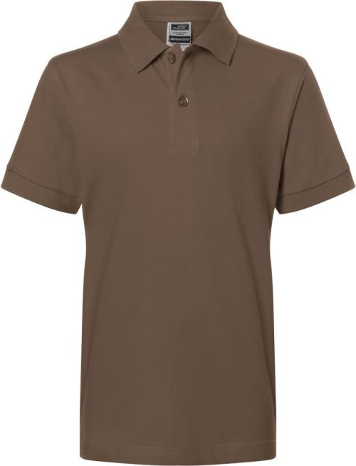 Kinder Piqué Polo JN 70K – Daiber in Brown