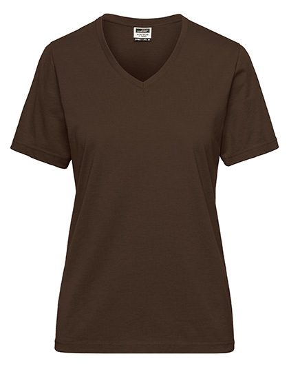Damen Bio Workwear T-Shirt - Solid JN 1807 – Daiber in Brown
