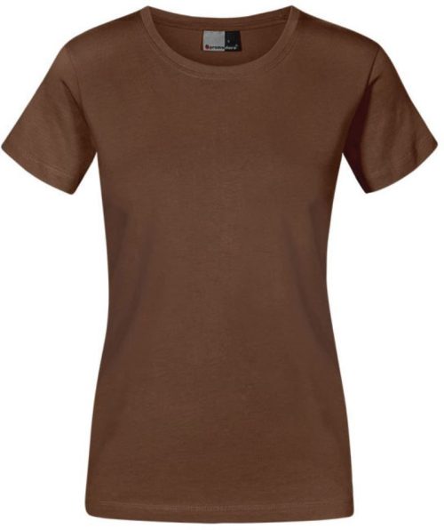 Damen Premium T-Shirt 3005 – Promodoro in Brown